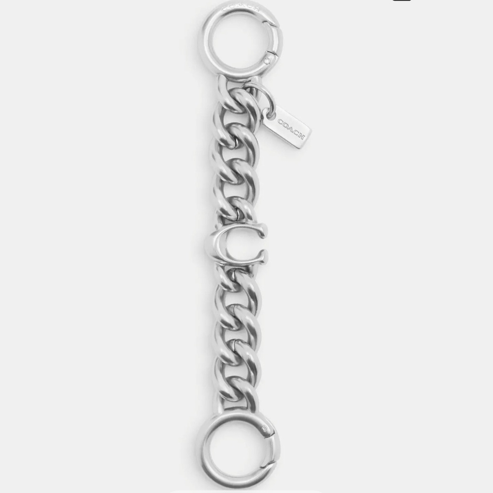 Coach Silver Signature C Bag Strap Extender